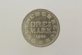 3 REICHSMARK 1924 D