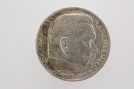 5 REICHSMARK 1936 E - HINDENBURG 