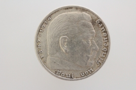 5 REICHSMARK 1936 A - HINDENBURG 