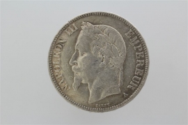 5 FRANCS 1870 - NAPOLEON III