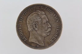 5 MARK 1876 H - LUDWIG III (HESSE) 