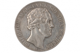 2 TALER - 3 1/2 GULDEN 1852 - FRIEDRICH AUGUST (SAXONY)