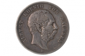 5 MARK 1876 E - ALBERT (SACHSEN)