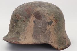 Heer M35 woodchip camo helmet - NS66