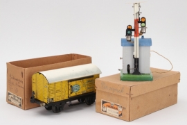 Märklin - Vorsignal und "Bananenwagen" Spur 0