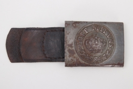 WWI Prussian EM/NCO field buckle - "Iron Cross" stamp!