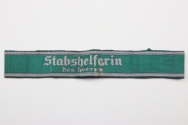 "STABSHELFERIN DES HEERES" cuff title