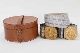 Kaiserliche Marine & Kriegsmarine lot of brocade belts & buckles