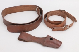 SS-Hscha. Lösch - named Luftwaffe belts & frog