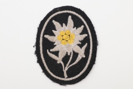 SS-Hscha. Lösch - Waffen-SS "Prinz Eugen" Edelweiss sleeve badge