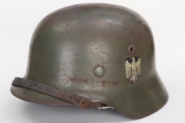 Heer M35 double decal helmet - ET66