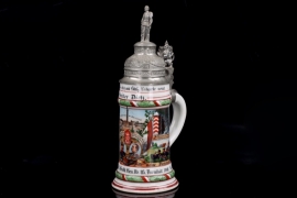 5th comp. Leibgarde Inf. Rgt. 1st Grossh. Hess. No. 115 porcelain reservist's beer mug