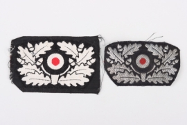 2 x cap wreath for the "Panzerschutzmütze" (tank beret)