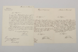 "Königlich bayerischer Hoffotograf Dittmar" - 3 documents