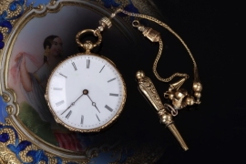 CZAPEK & PATEK - fine 18k gold pocket watch around 1850