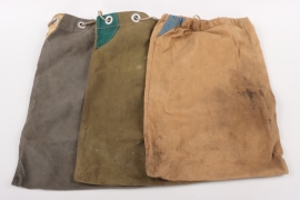 3 x Wehrmacht Gebirgsjäger utility bags