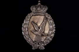 Bavarian Air Gunner's Badge - "square" hallmark