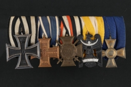 Medal bar of a WWI Hero including the Silesian Uprisings