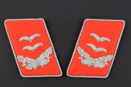 Luftwaffe Flak Personnel Collar Patch Pair - Oberleutnant