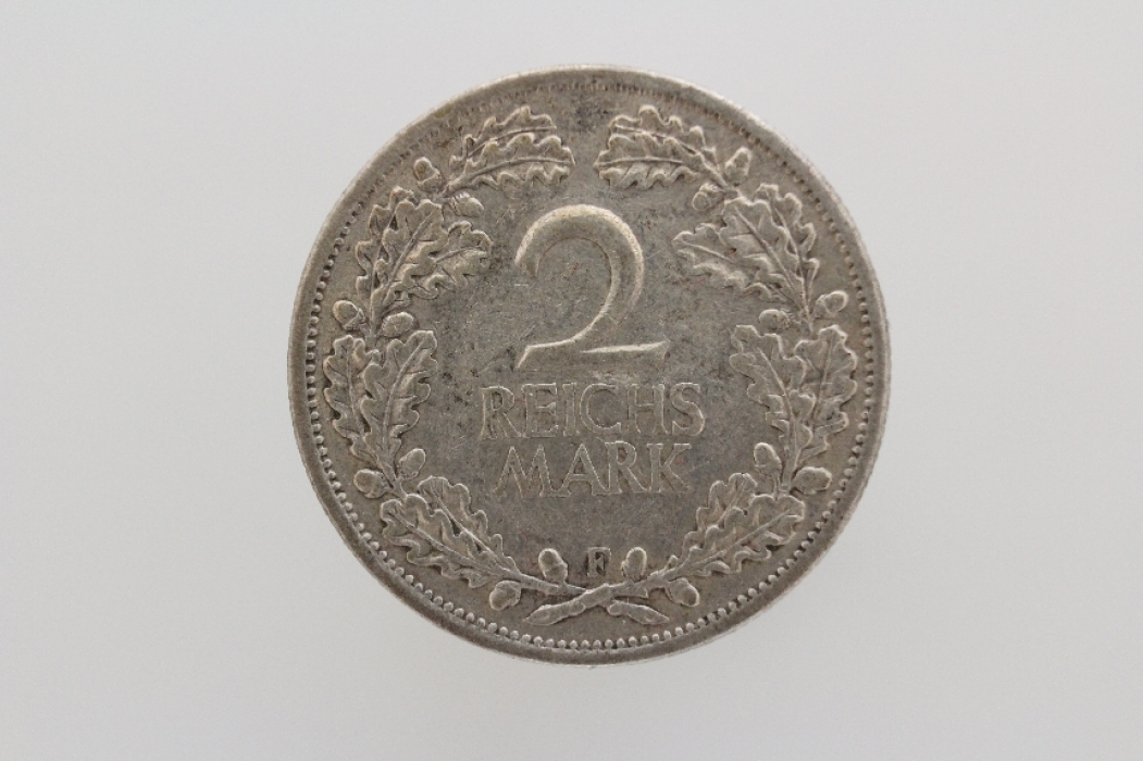 2 REICHSMARK 1925 F 