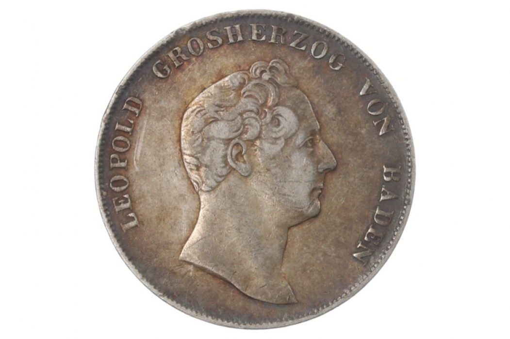 1 GULDEN 1839 - LEOPOLD (BADEN)