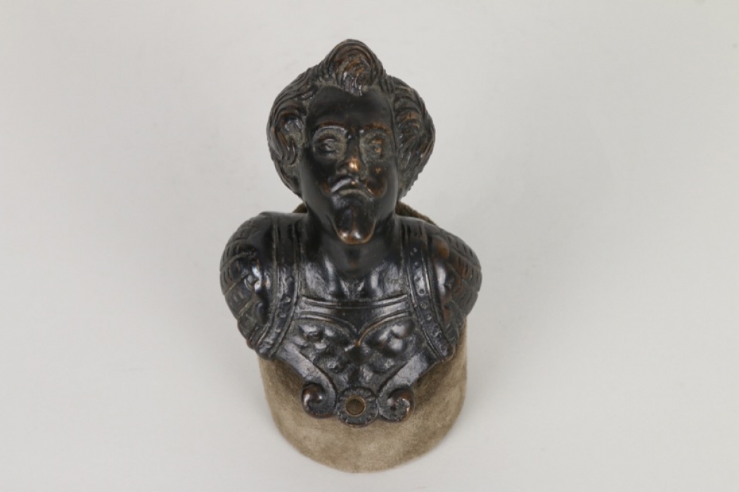 Renaissance Kriegerbüste aus Bronze, Italien um 1600