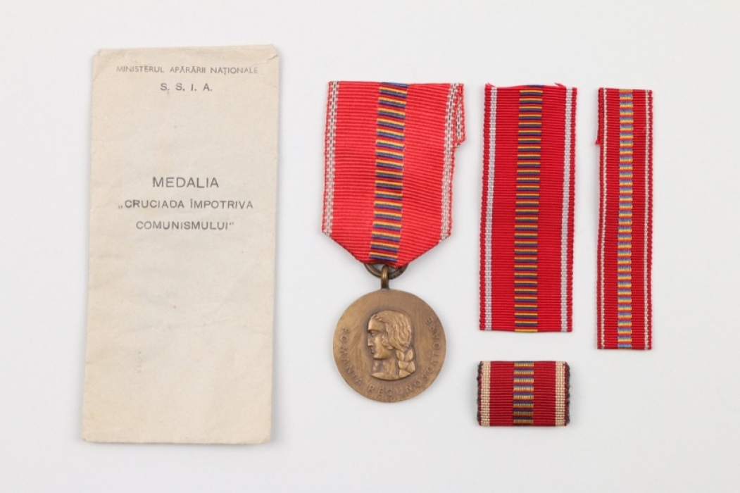 Romanian anti-Communism Medal in bag