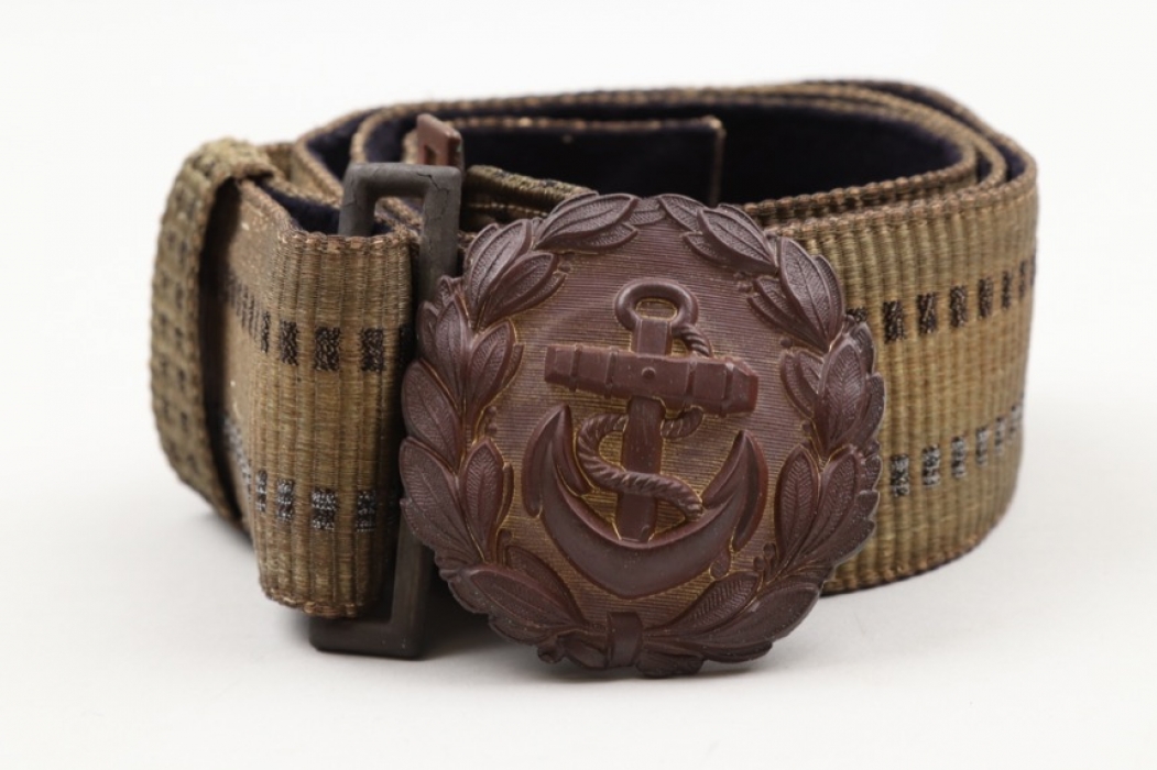 Kriegsmarine officer's buckle & brocade belt