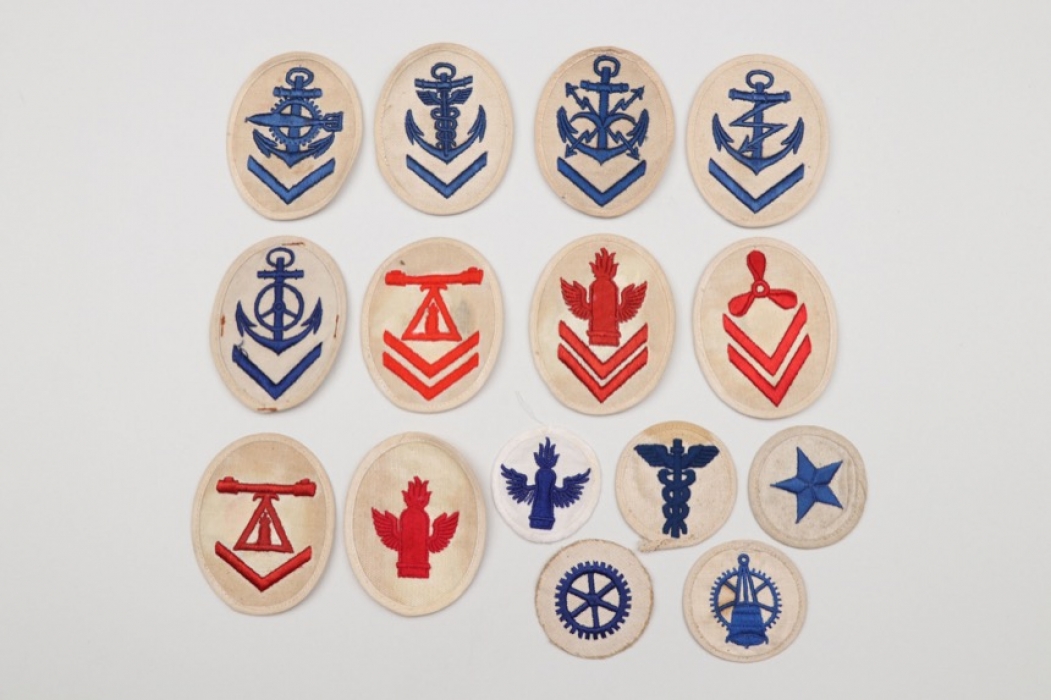 Kriegsmarine lot of 15 trade badges