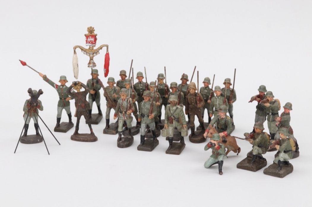 Third Reich lot of toy figures - Elastolin & Lineol