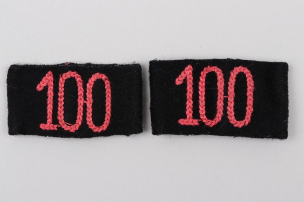 Heer Pz.Rgt.100 shoulder board cyphers