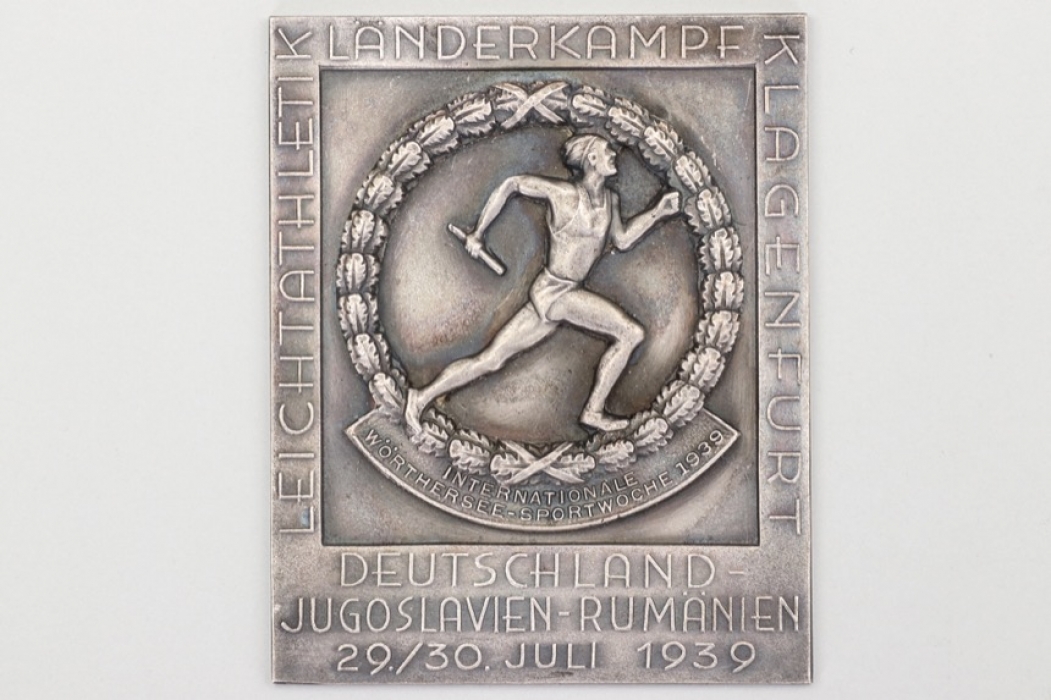 1939 athletics competition plaque