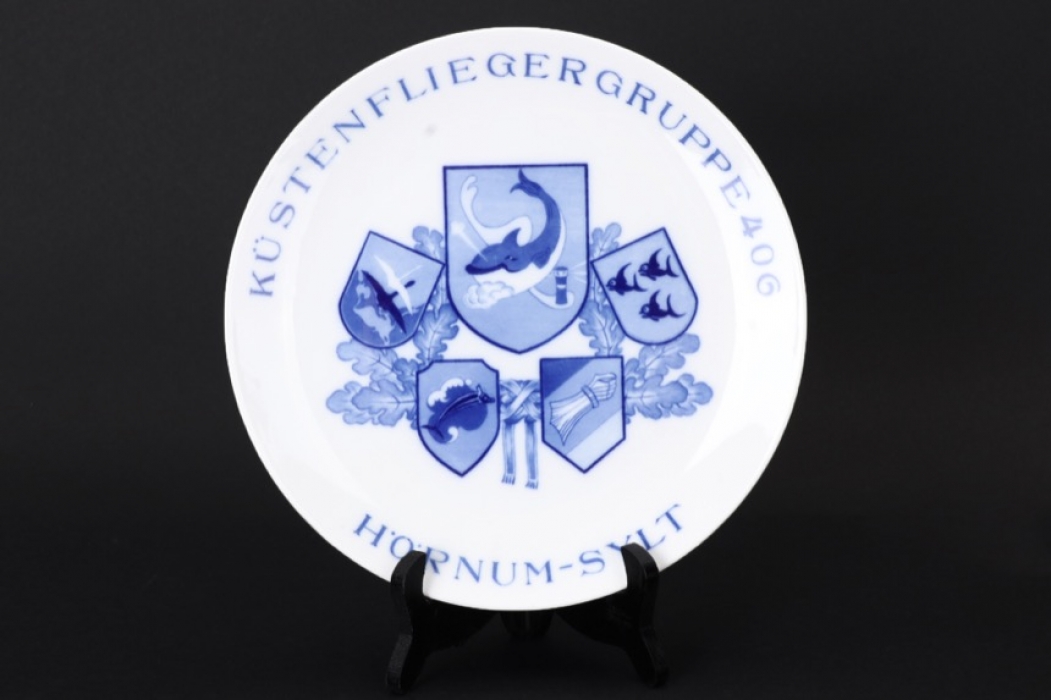 "Küstenfliegergruppe 406" porcelain plate - Meissen