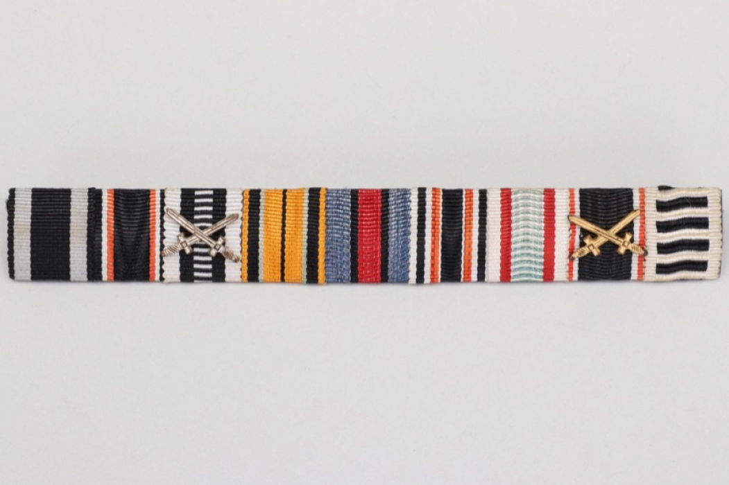 Third Reich 9-place ribbon bar