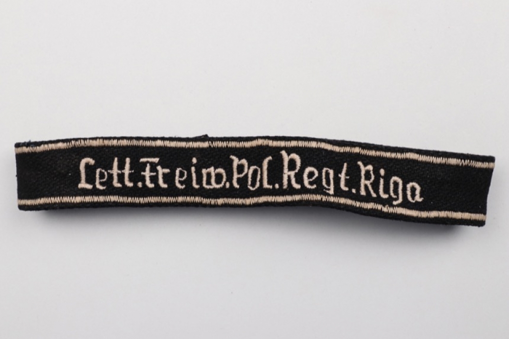 Cuffband Lett.Freiw.Pol.Regt. RIGA