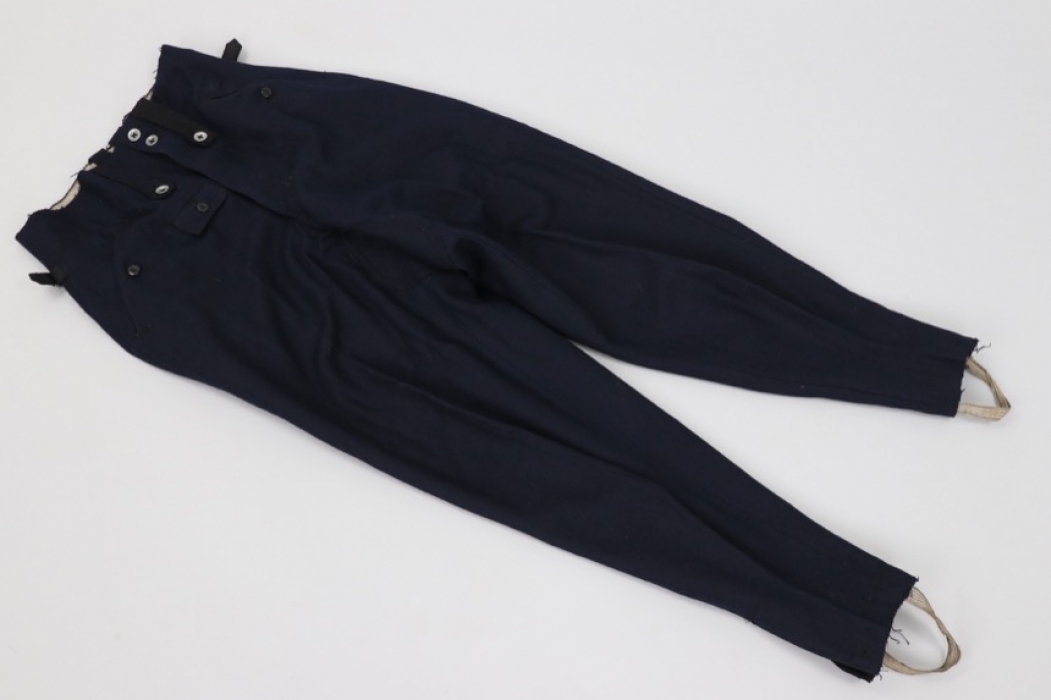 Blue (!) Heer M43 field trousers