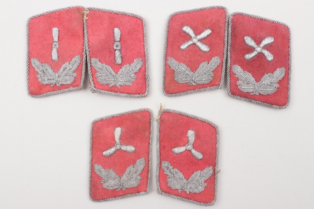 3 + Luftwaffe "Ingenieur" collar tabs