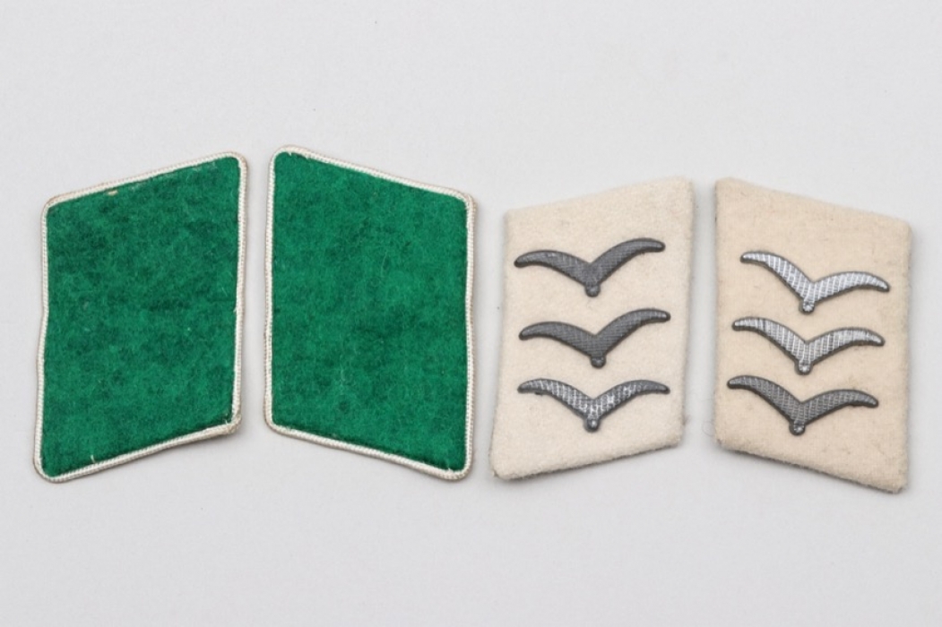 2 + Luftwaffe Felddivision & "HG" EM collar tabs