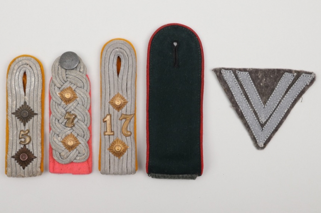 5 + Wehrmacht single shoulder boards