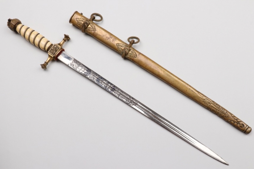 Kaiserliche Marine officer's dagger M 1890 - ivory handle