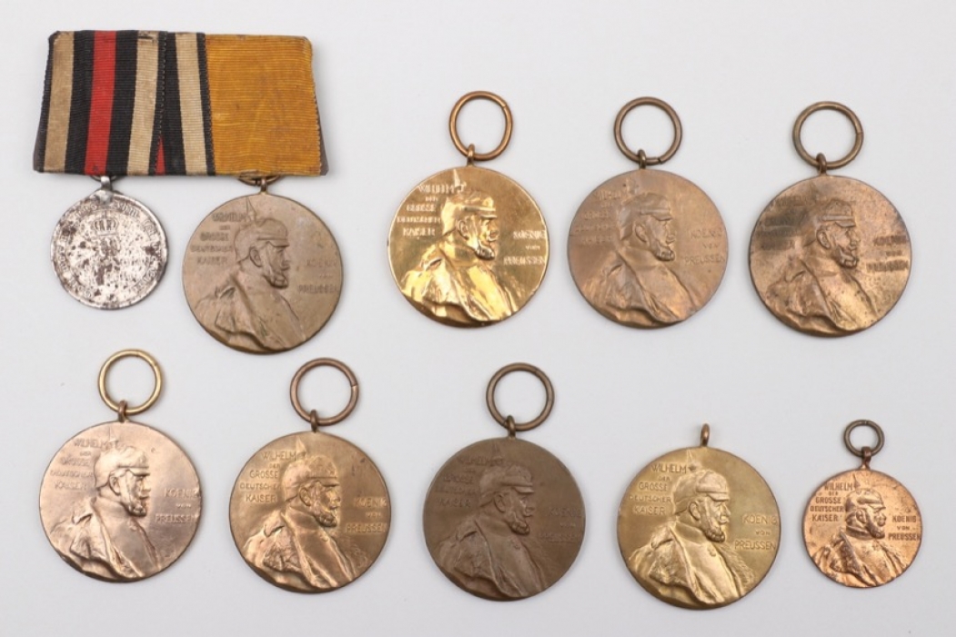 10 + Prussian Wilhelm I. Centenary Medals