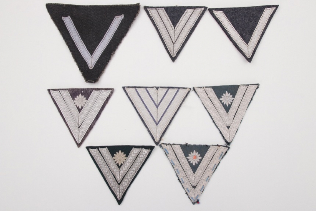 8 + Heer & Luftwaffe rank chevrons