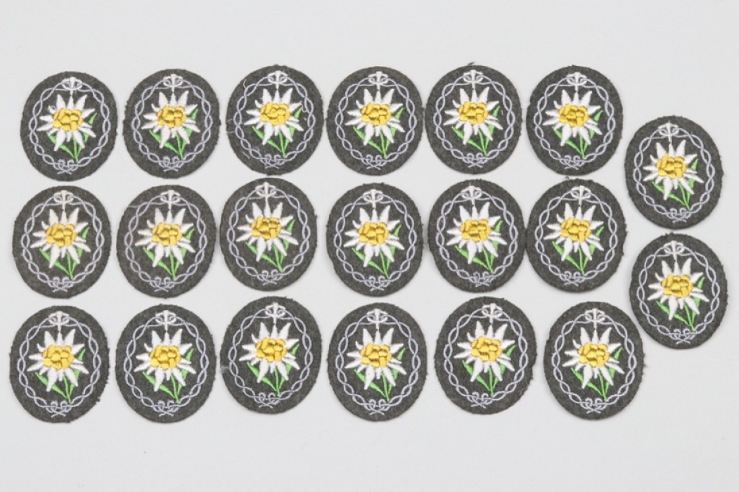 20 + Heer Gebirgsjäger Edelweiss sleeve badges