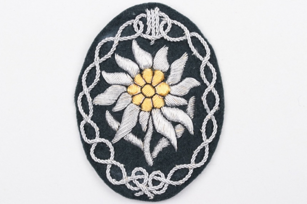 Heer Gebirgsjäger officer's Edelweiss sleeve badge