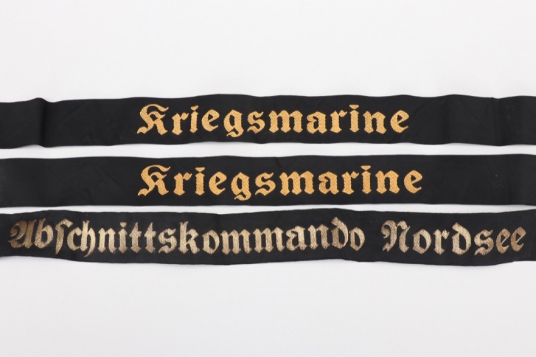 3 + Kriegsmarine cap tallies