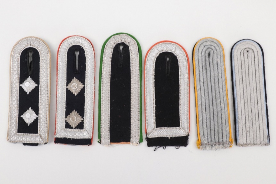 6 + Waffen-SS single shoulder boards