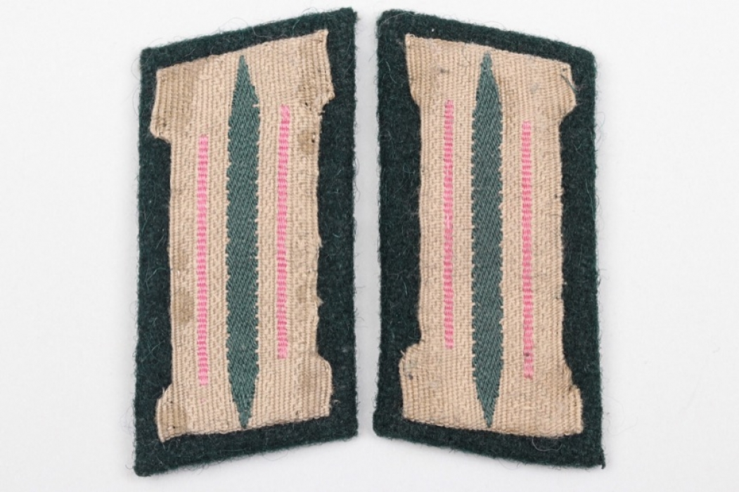 Heer Panzer/Panzerjäger EM/NCO collar tabs