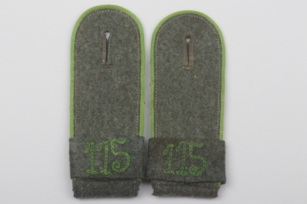 Heer Panzergrenadiere "115" EM shoulder boards - Afrika