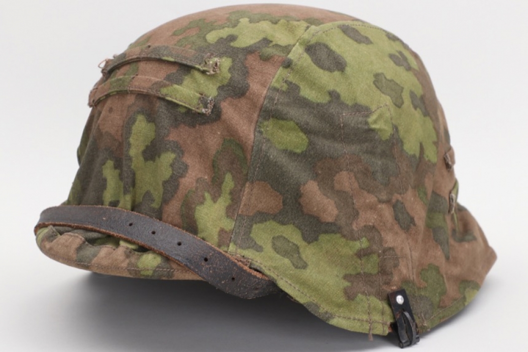 Waffen-SS reversible "oak leaf" camo helmet cover