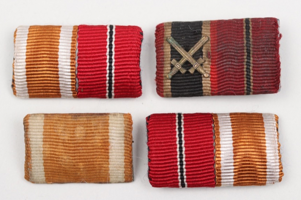 4 + Third Reich ribbon bars